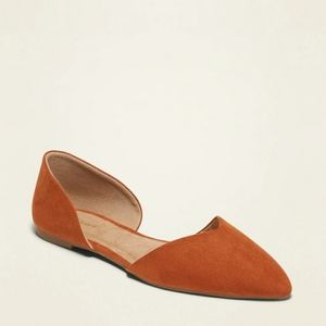 Pointy-Toe D'Orsay Flats